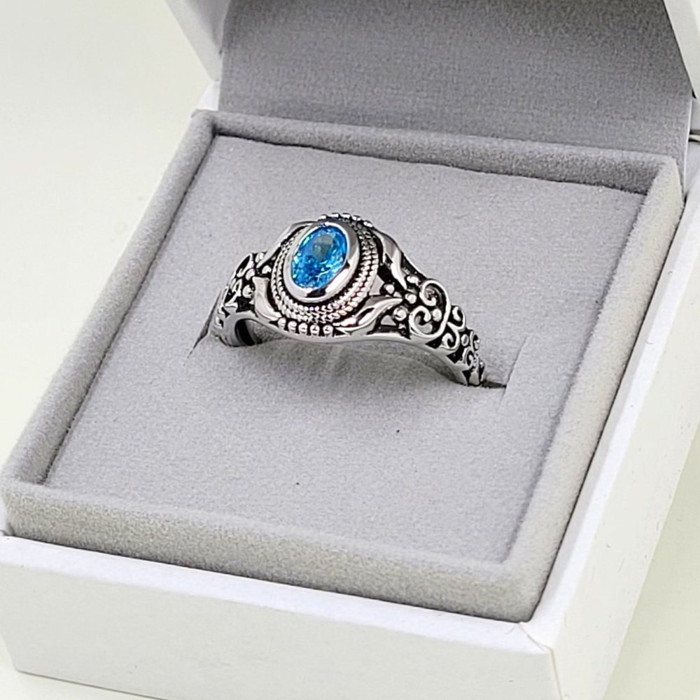 Sterling Silver Mermaids Eye Ring